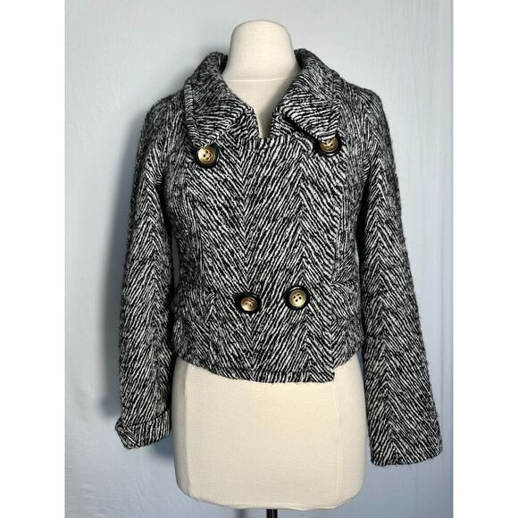 Anthropologie Leifsdottir Double Breasted Blazer Size 4 - Picture 1 of 7